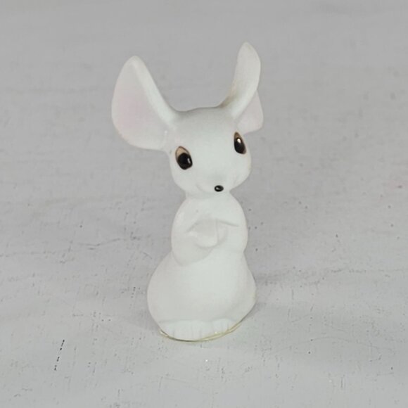 Vintage Freeman McFarlin George Good White Ceramic Mouse Rat Figurine Miniature - Picture 7 of 8